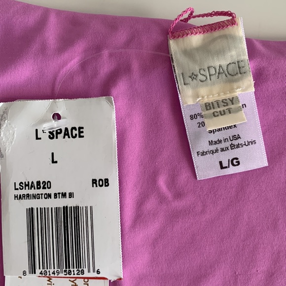 NWT L*Space Harrington Bitsy Bikini Bottom in Rosebud - Picture 5 of 5